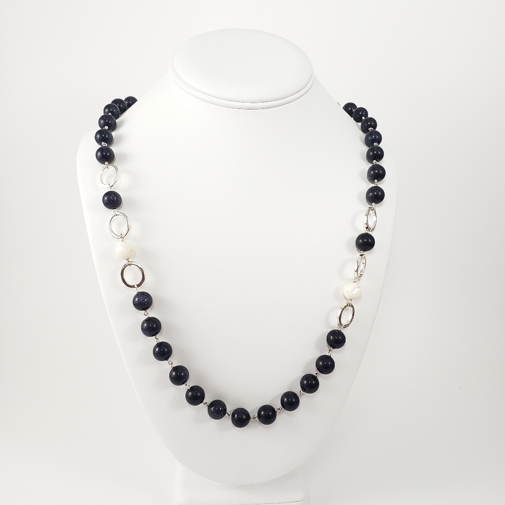 GOLDSTONE Galaxy Beaded Long Necklace